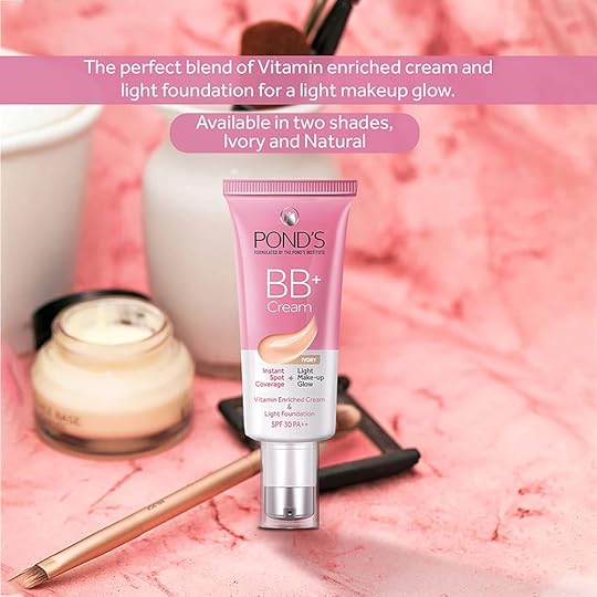 Pond’s BB+ Cream with Instant Spot Coverage & Light Makeup Glow | Even Skin Tone Finish (Pack of 2)