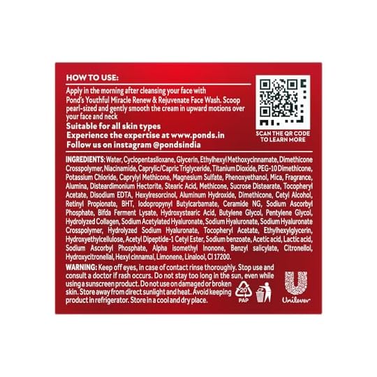 Pond’s Youthful Miracle Day Cream with Hexyl Retinol Complex | Renew & Repair Skin Care 12 g