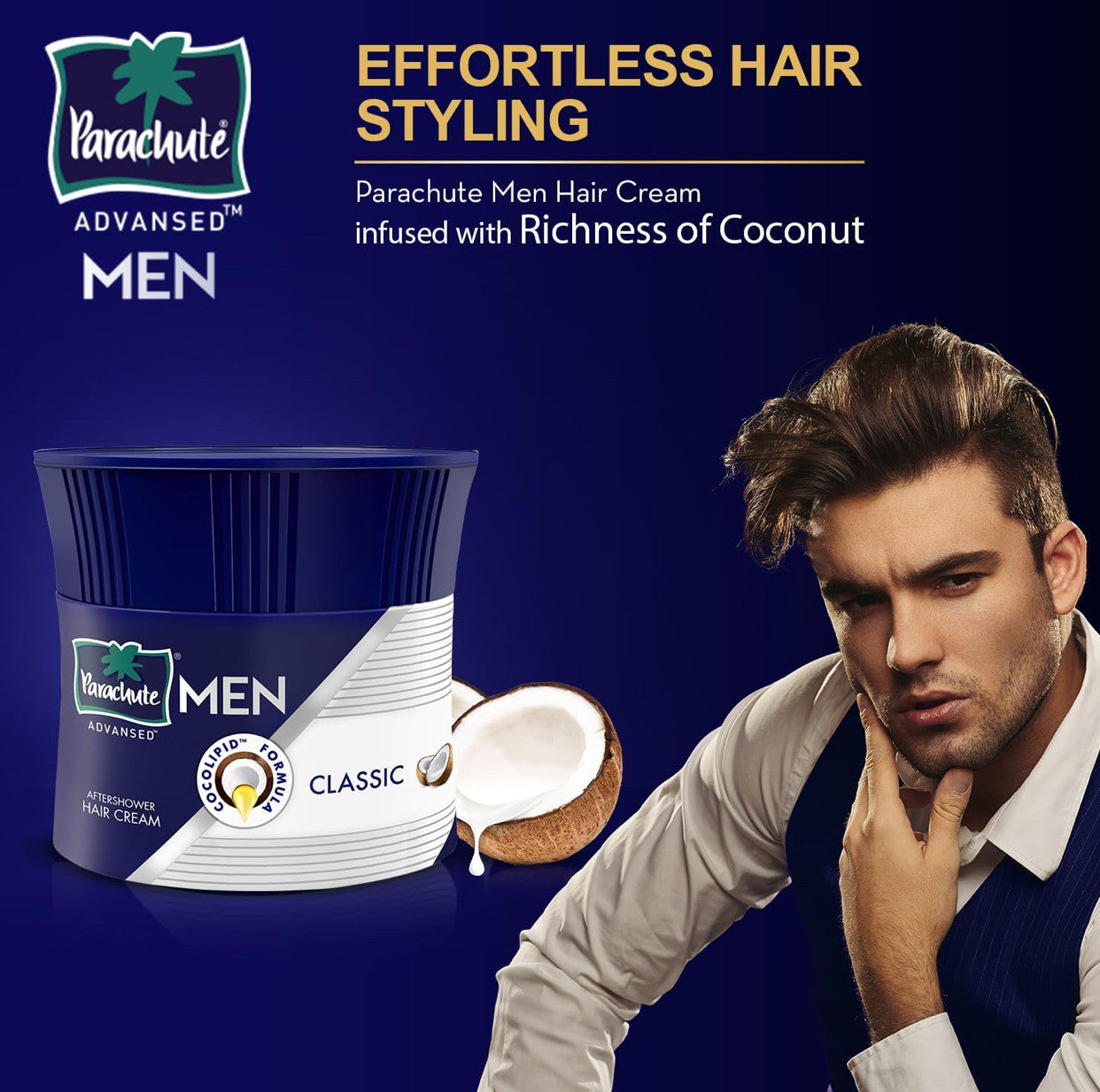 Parachute Men Advansed Classic Hair Cream Hair Cream  (100 g)