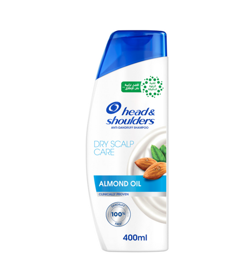 Head & Shoulders Dry Scalp Care Anti-Dandruff Shampoo With Almond Oil, 400 ml