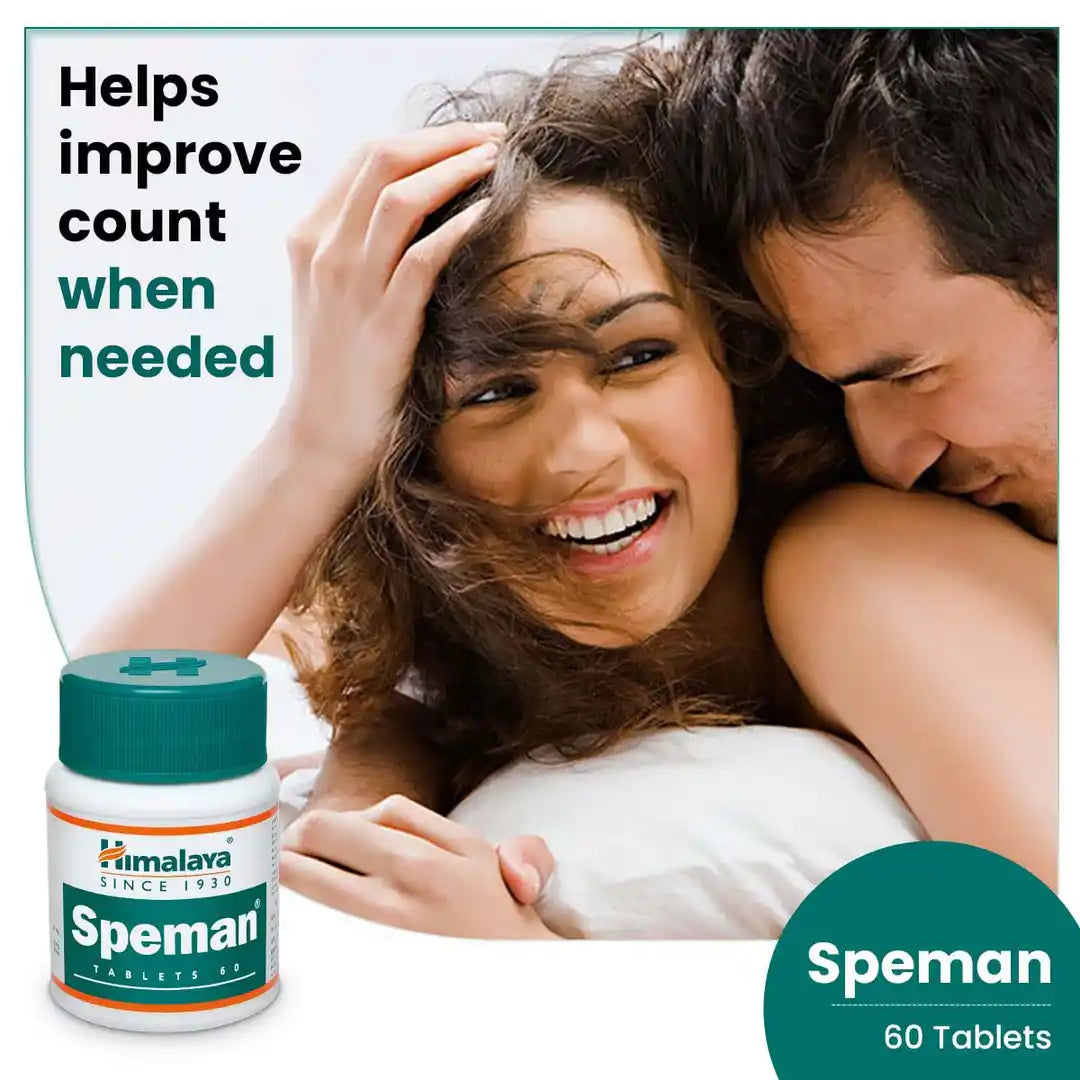 Himalaya Speman Tablets for Male Fertility, used for sperm health, vitality
