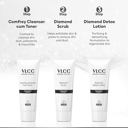 VLCC Diamond Facial Kit | Improves Elasticity and Brightens
