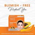 VLCC Papaya Fruit Facial Kit | With Papaya, Cucumber, Peach, and Orange Peel Extracts
