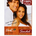 Hesh Sandal Face Pack | Natural Sandalwood Face Pack for Glowing, Soft & Healthy Skin - 100 gm