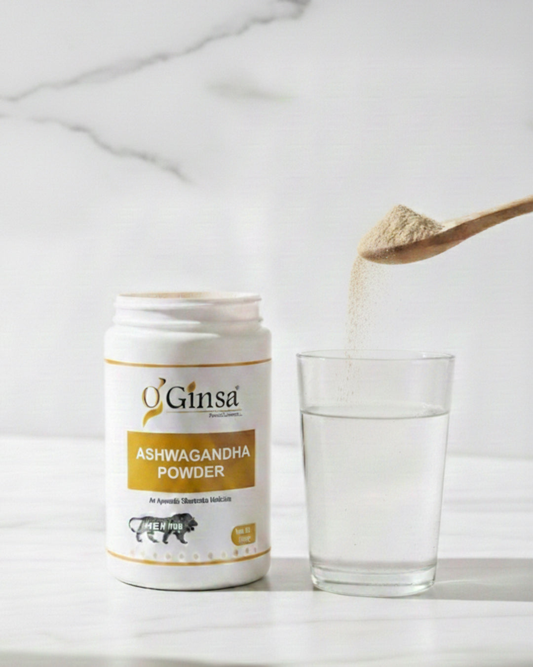 Ginsa Ashwagandha Powder 100g | Pure Ayurvedic Herbal Powder for Stress Relief, Strength & Immunity