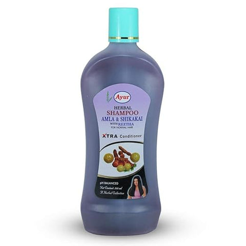 Ayur Herbal Shampoo – Infused with Amla, Shikakai, and Reetha for Healthy, Moisturized Hair 500ml