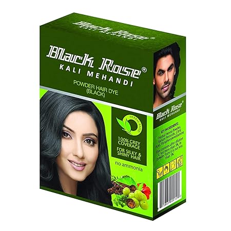 Black Rose Kali Mehandi – Herbal Black Henna Hair Color