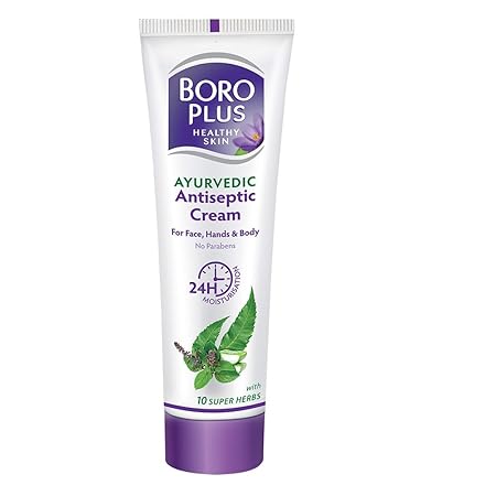 Boroplus Herbal Antiseptic Cream Ayurvedic Skin Protection for Dry Rough and Damaged Skin Non Greasy Formula
