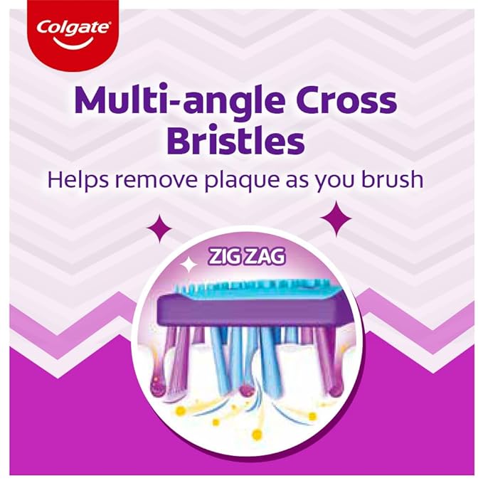 Colgate ZigZag Soft Bristle Toothbrush, 3 Pc