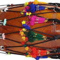 Traditional Punjabi Bhangra Dhol – Mango Wood, Natural Finish
