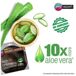 Godrej Expert Rich Crème Hair Colour – Natural Brown, Ammonia-Free for Men & Women