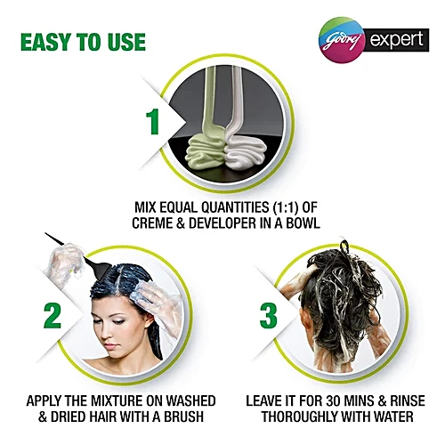 Godrej Expert Rich Crème Hair Colour – Black Brown, No Ammonia