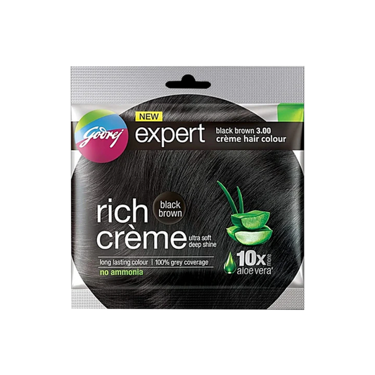 Godrej Expert Rich Crème Hair Colour – Black Brown, No Ammonia