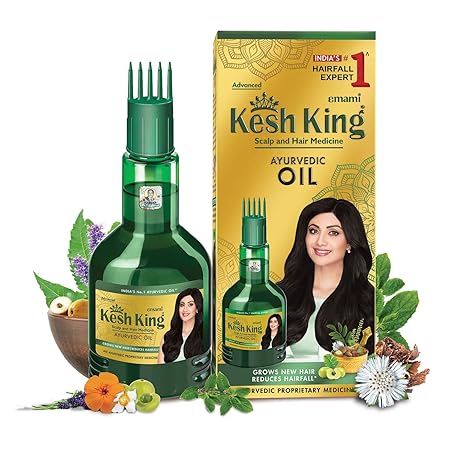 Kesh King Ayurvedic Scalp Oil – Herbal Hair Fall Control & Growth Booster
