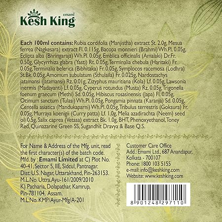 Kesh King Ayurvedic Scalp Oil – Herbal Hair Fall Control & Growth Booster
