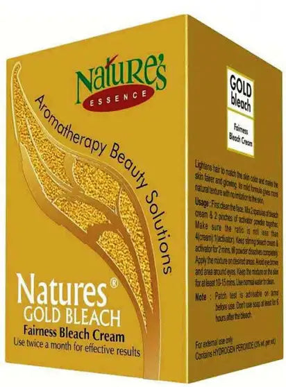 Nature's Essence Herbal Gold Bleach Cream – Skin Brightening with Gold Dust