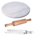 Chakla Belan Combo With Free Chimta Wooden Rotis Rolling Board And Rolling Pin Set For Indian Kitchen
