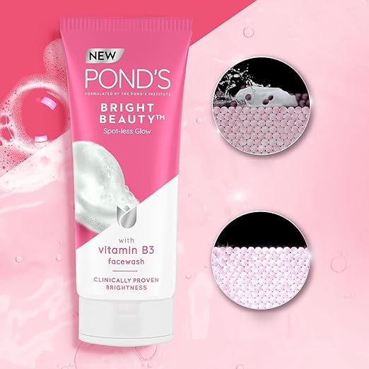 Pond's White Beauty Facial Foam with Vitamin B3+ & Rosehip Extract 100ml