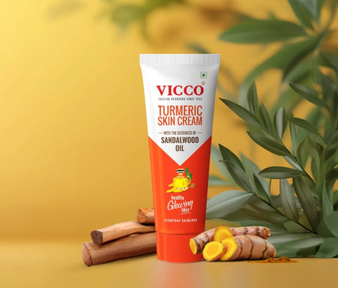 Vicco Turmeric Cream 70g – Glow Naturally with Turmeric & Sandalwood