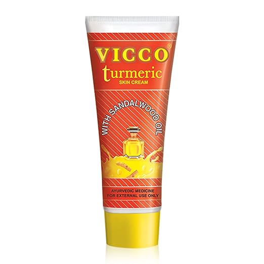 Vicco Turmeric Ayurvedic Face Cream with Sandalwood – Even-Toned Skin Formula 70 g