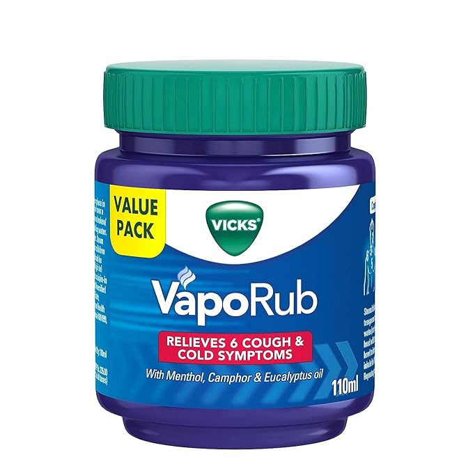 Vicks VapoRub – Mentholated Topical Ointment for Cough and Cold Relief 50 ml
