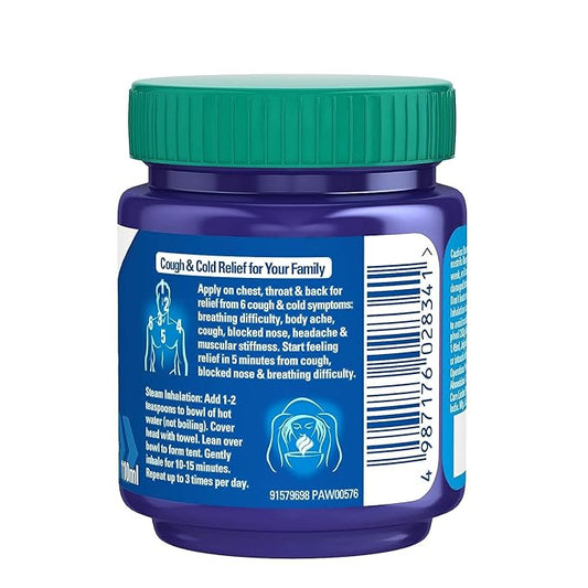 Vicks VapoRub – Mentholated Topical Ointment for Cough and Cold Relief 50 ml