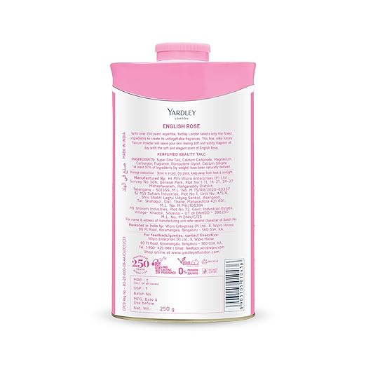 Yardley London English Rose Perfumed Talc