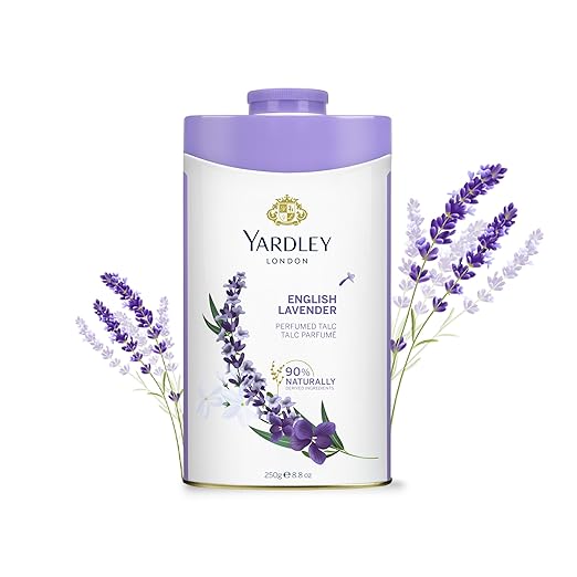 Yardley London English Lavender Perfumed Talc – Classic Fragrance 250g