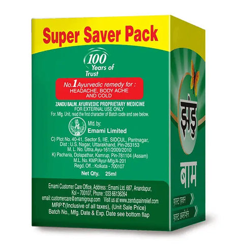 Zandu Balm – Ayurvedic Relief for Headache and Body Pain